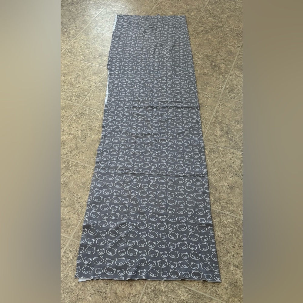 2  yards x 36" Joann's gray and white bear knit fabric.